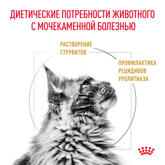Royal Canin URINARY S/O (УРИНАРИ С/О) для кошек, способствующий растворению струвитных мочевых камней