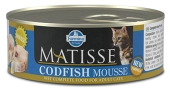 Консервы Farmina Matisse Cat Mousse Codfish для кошек мусс с треской