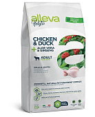 Сухой Корм Alleva Holistic Adult Chicken&Duck Maxi для взрослых собак крупных пород с курицей, уткой, алоэ вера и женьшенем