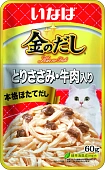 Паучи Inaba для кошек с куриным филе и говядиной Паучи Inaba для кошек с куриным филе и говядиной