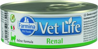 Консервы Farmina Vet Life Cat Renal при заболеваниях мочевыводящих путей для кошек