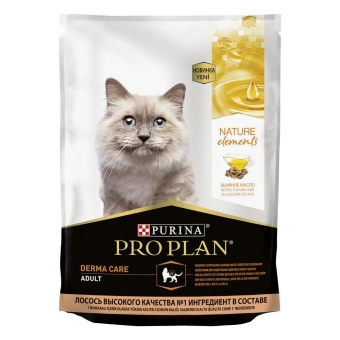 Корм Pro Plan Nature Elements для взрослых кошек с высоким содержанием лосося