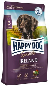 Корм Happy Dog Supreme Irland Ирландия для собак средних и крупных пород с лососем и кроликом