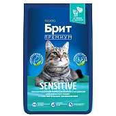 Сухой Корм Brit Premium Cat Sensitive для кошек с чувствительным пищеварением с...