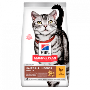 Корм Hill's Science Plan Adult Cat Hairball Hairball для взрослых кошек для вывода комочков шерсти с курицей