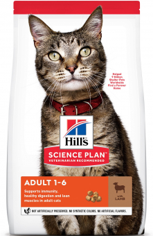 Корм Hill's Science Plan Adult Cat Lamb для взрослых кошек с ягнёнком
