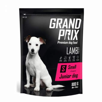 Корм Grand Prix Small Junior для щенков мелких и мини пород с ягнёнком