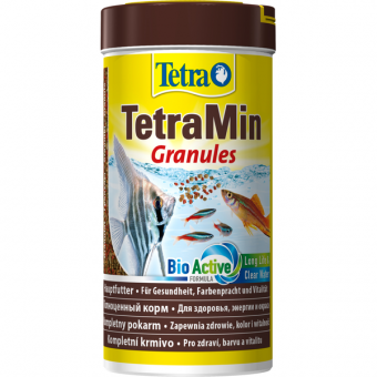 Корм TetraMin Granules основной для всех видов аквариумных рыб в гранулах