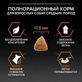 Сухой корм PRO PLAN® для взрослых собак средних пород, с высоким содержанием курицы