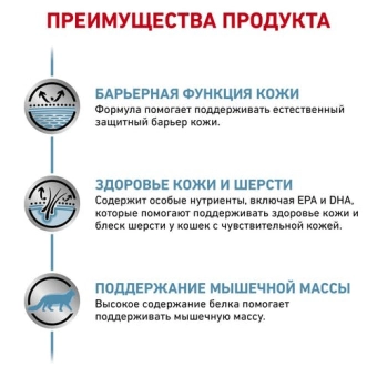 Royal Canin Skin & Coat корм сухой диетический для кошек для поддержания защитных функций кожи