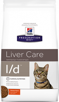 Корм Hill's Prescription Diet L/D для кошек. Поддержание здоровья печени