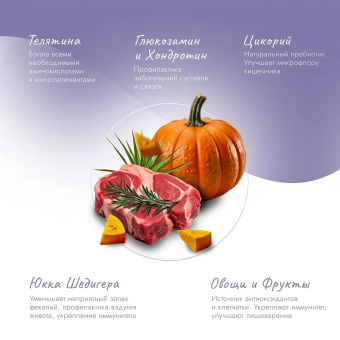Корм Best Dinner Sensible Hypoallergenic при аллергии у собак средних и крупных  пород с телятиной и розмарином