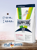 Сухой Корм Happy Dog Vet Intestinal Low Fat для собак. При острых или хронических заболеваниях ЖКТ с низким содержанием жиров
