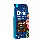 Сухой Корм Brit Premium Adult All Breed Sensitive Lamb Dog для собак всех пород гипоаллергенный с ягнёнком