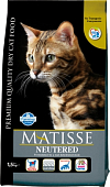 Сухой Корм Farmina Matisse Neutered для кастрированных и стерилизованных котов и кошек с курицей и рыбой