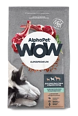 Сухой Корм Alphapet WOW Superpremium для взрослых собак средних пород с чувствительным пищеварением с ягненком и бурым рисом Сухой Корм Alphapet WOW Superpremium для взрослых собак средних пород с чувствительным пищеварением с ягненком и бурым рисом