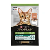 Влажный корм PRO PLAN® Sterilised MAINTENANCE для взрослых стерилизованных кошек, с лососем в соусе Влажный корм PRO PLAN® Sterilised MAINTENANCE для взрослых стерилизованных кошек, с лососем в соусе