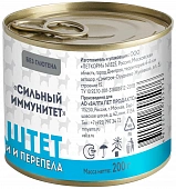 Банки Мнямс для собак всех пород паштет из утки и перепела "Сильный иммунитет"