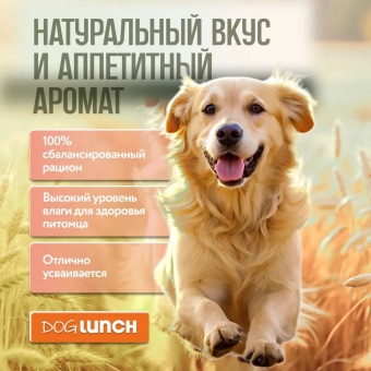 Банки Dog Lunch для собак с ягненком с потрошками и рисом в желе