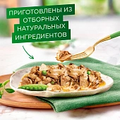 Влажный корм Гурмэ Натуральные рецепты для кошек, томленая индейка с горошком Влажный корм Гурмэ Натуральные рецепты для кошек, томленая индейка с горошком