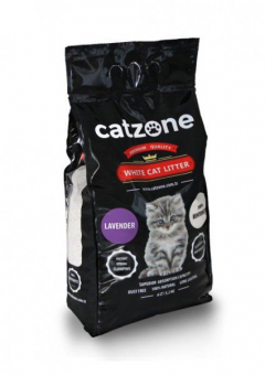 Комкующийся наполнитель Catzone Lavender для кошачьего туалета с ароматом лаванды