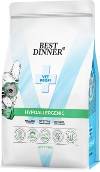 Корм Best Dinner Vet Profi Hypoallergenic при пищевой аллергии и непереносимости у взрослых собак всех пород