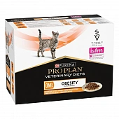 Влажный корм для кошек PRO PLAN® VETERINARY DIETS OM ST/OX Obesity Management для избыточной массе тела, с курицей