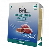 Ламистеры Brit Premium Adult Воздушный паштет для взрослых кошек с уткой