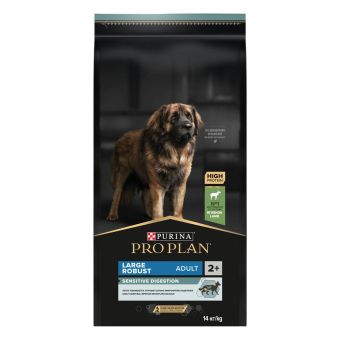 Сухой корм PRO PLAN® для взрослых собак крупных пород с мощным телосложением с чувствительным пищеварением, с ягненком