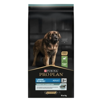 Сухой корм PRO PLAN® для взрослых собак крупных пород с мощным телосложением с чувствительным пищеварением, с ягненком