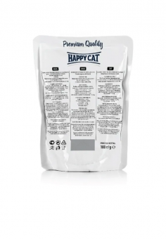 Паучи Happy Cat Sterilised для стерилизованных кошек кусочки в желе с кроликом 