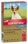 Капли на холку Адвантикс от блох, клещей и комаров для собак весом от 4 до 10 кг