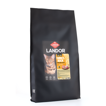 Корм Landor Sterilised Adult Cat для кошек для стерилизованных котов и кошек с индейкой и уткой