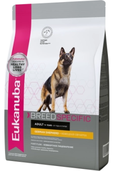 Eukanuba Dog German Shepherd корм сухой для взрослых собак породы немецкая овчарка от года
