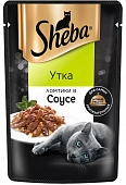 Паучи Sheba для кошек ломтики утки в соусе