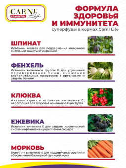 Корм Carni Puppy для щенков с ягнёнком, ежевикой и клюквой