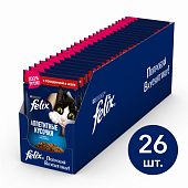 Паучи Felix для кошек аппетитные кусочки с говядиной Паучи Felix для кошек аппетитные кусочки с говядиной