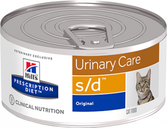 Консервы Hill's Prescription Diet S/D для кошек. Лечение МКБ (струвитный тип)