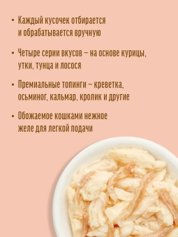 Паучи Деревенские Лакомства для кошек курица с уткой в нежном желе