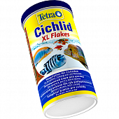 Корм TetraCichlid XL Flakes основной для цихлид и других крупных рыб в виде крупных хлопьев