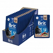 Паучи Brit Premium для взрослых стерилизованных кошек с куриной печенью в соусе Паучи Brit Premium для взрослых стерилизованных кошек с куриной печенью в соусе