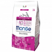 Сухой Корм Monge Dog Daily Line Extra Small для взрослых собак миниатюрных пород, из курицы Сухой Корм Monge Dog Daily Line Extra Small для взрослых собак миниатюрных пород, из курицы