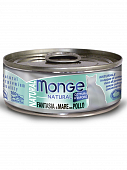 Консервированный корм Monge Cat Natural для кошек с морепродуктами и курицей Консервированный корм Monge Cat Natural для кошек с морепродуктами и курицей