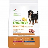 Сухой Корм Natural Trainer Sensitive Plus Adult Duck для взрослых собак средних и крупных пород с уткой (Без глютена)