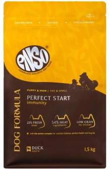 Сухой корм ENSO  Formula Perfect start для щенков, беременных и кормящих собак мелких и миниатюрных пород, утка и яблоко