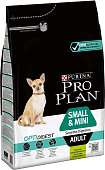 Сухой корм Pro Plan для взрослых собак мелких и карликовых пород с чувствительным пищеварением, с ягнёнком