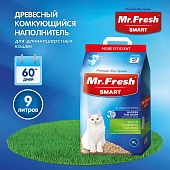 Наполнитель Mr.Fresh Smart древесный комкующийся для длинношерстных кошек Наполнитель Mr.Fresh Smart древесный комкующийся для длинношерстных кошек