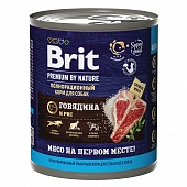 Банки Brit Premium by Nature для собак всех пород с говядиной и рисом