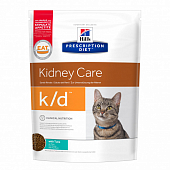 Сухой Корм Hill's Prescription Diet K/D для кошек. Поддержание здоровья почек, профилактика МКБ с тунцом