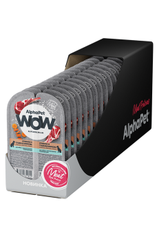 Ламистеры Alphapet WOW Superpremium для собак с чувствительным пищеварением с ягнёнком и тушеной морковью